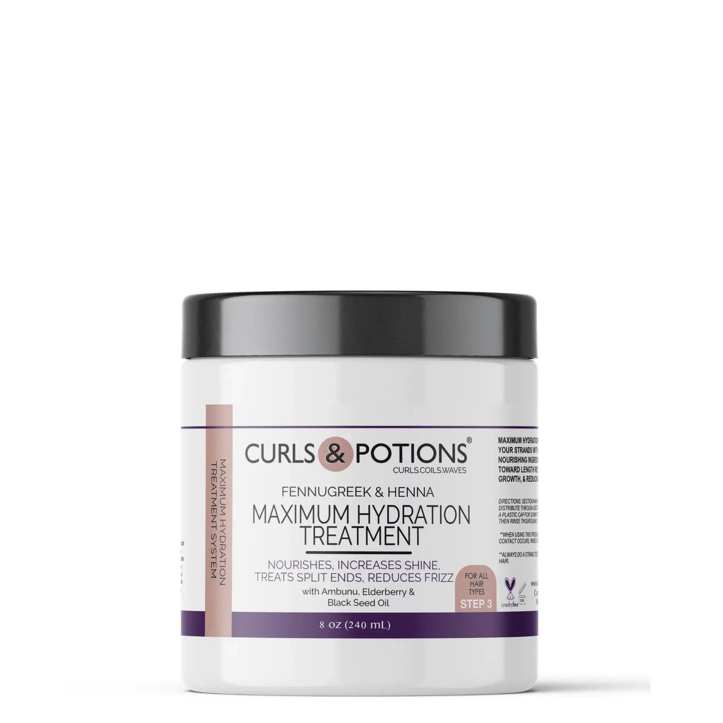 Curls & Potions Maximum hydration treatment Step 3 8 oz - Hair 1