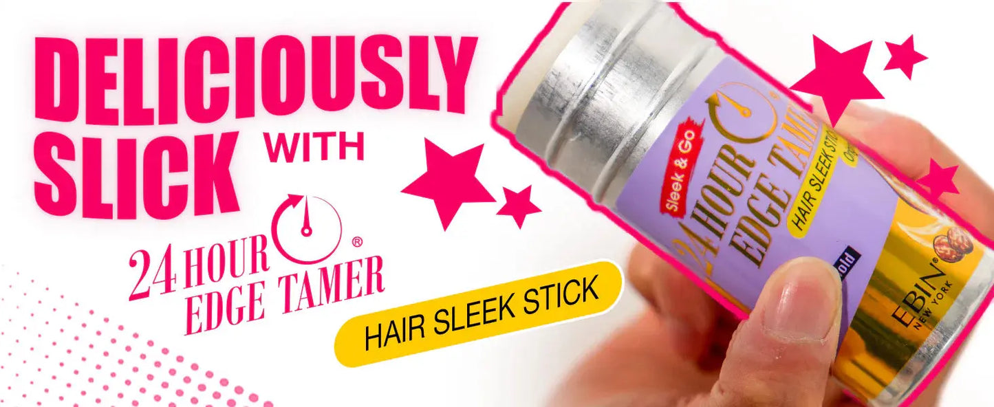 Ebin New York 24 Hour Edge tamer extreme firm hold hair sleek, Wax Stick - Coconut 15ml Hair 1