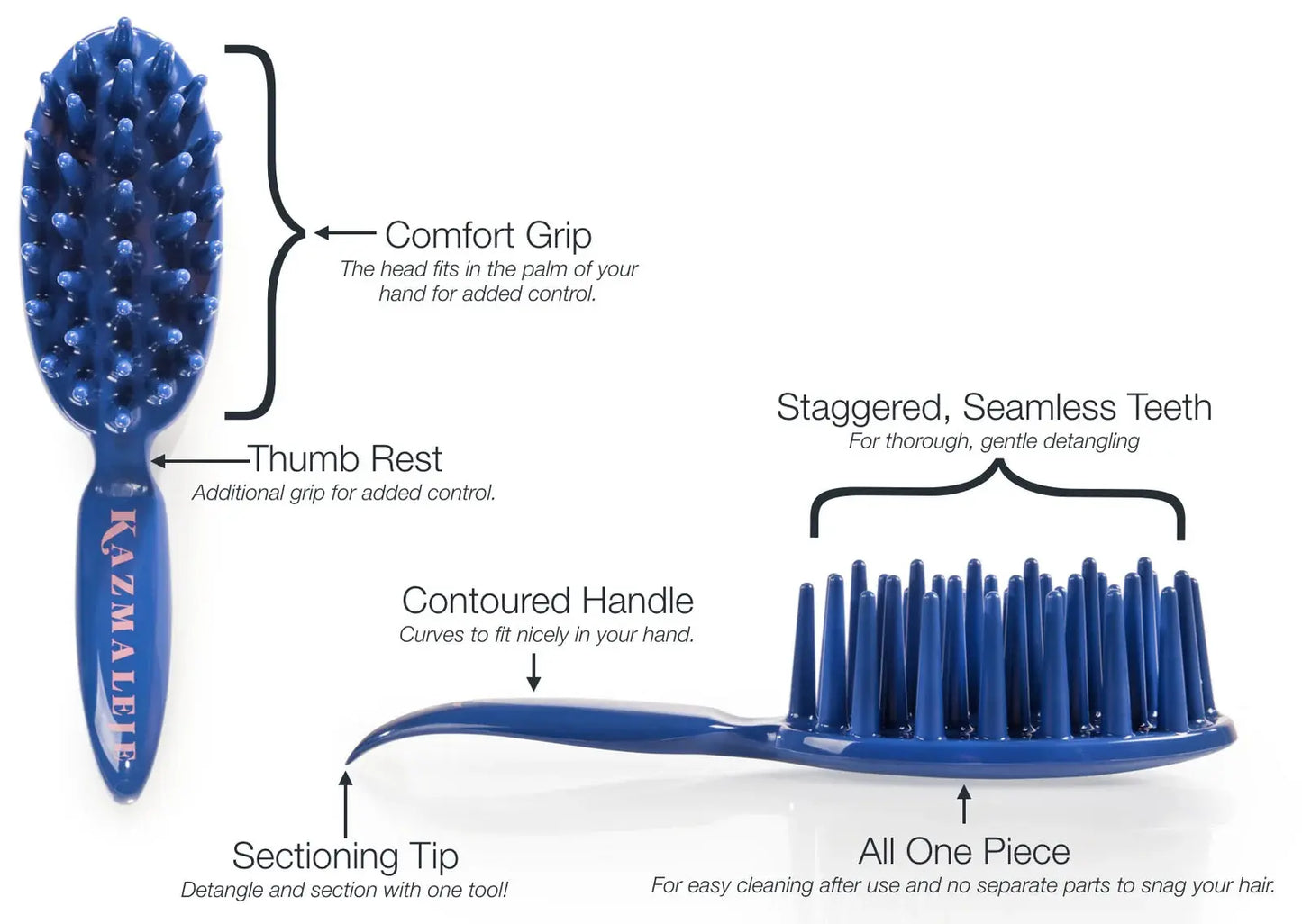 KurlsPlus Paddle Comb Hair 1
