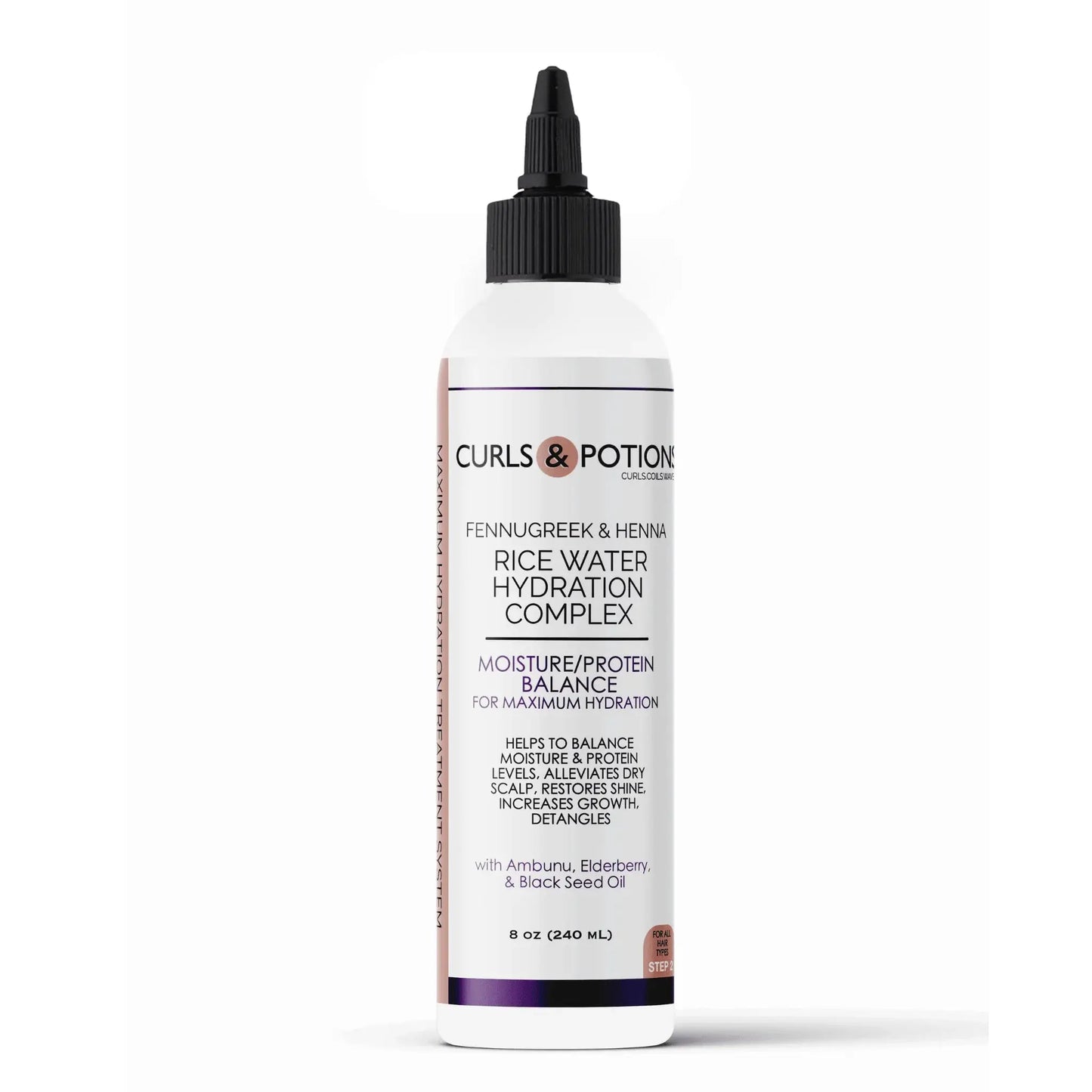 Curls & Potions Rice Water Hydration complex step 2 8oz - Hair 1