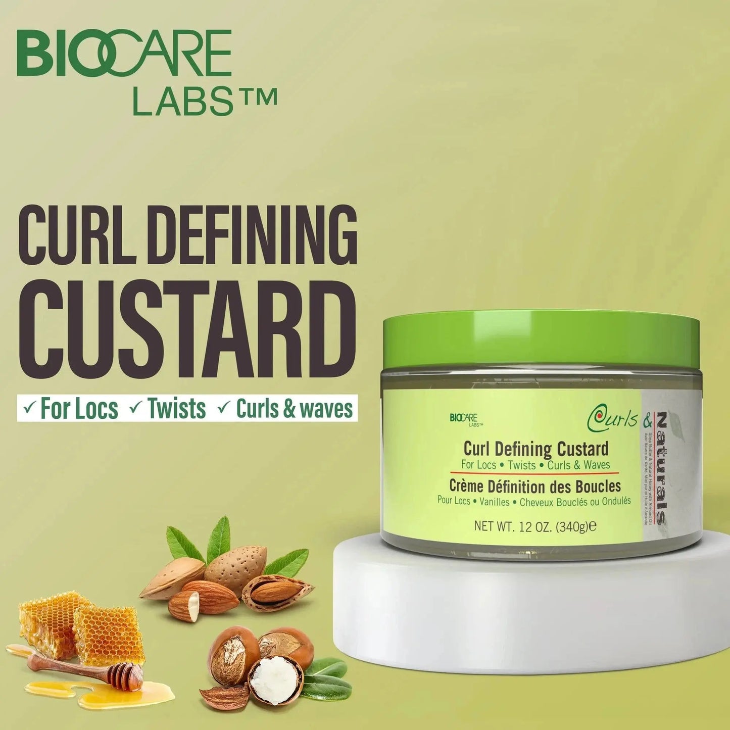 Biocare Labs Naturals Curl Defining Custard Hair 1