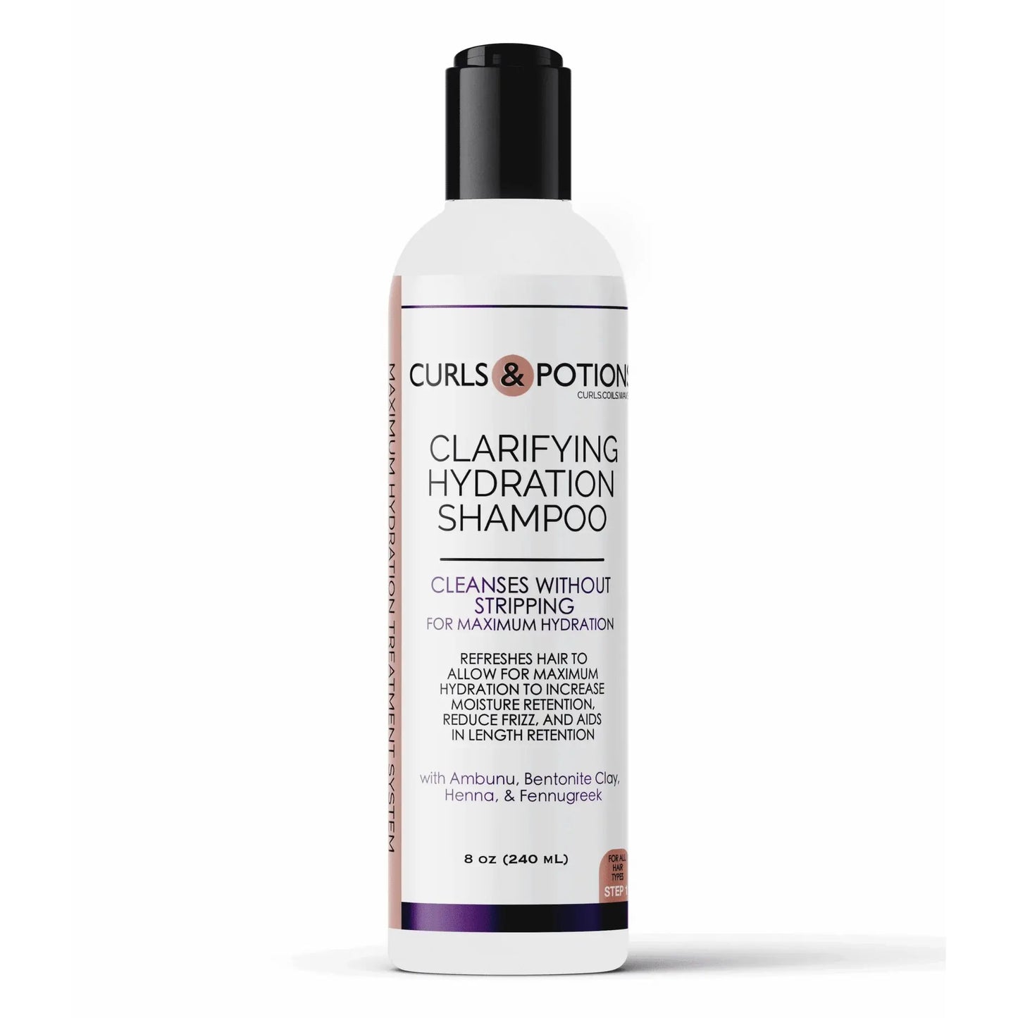 Curls & Potions Clarifying Hydration Shampoo Step 1 8 oz - Hair 1