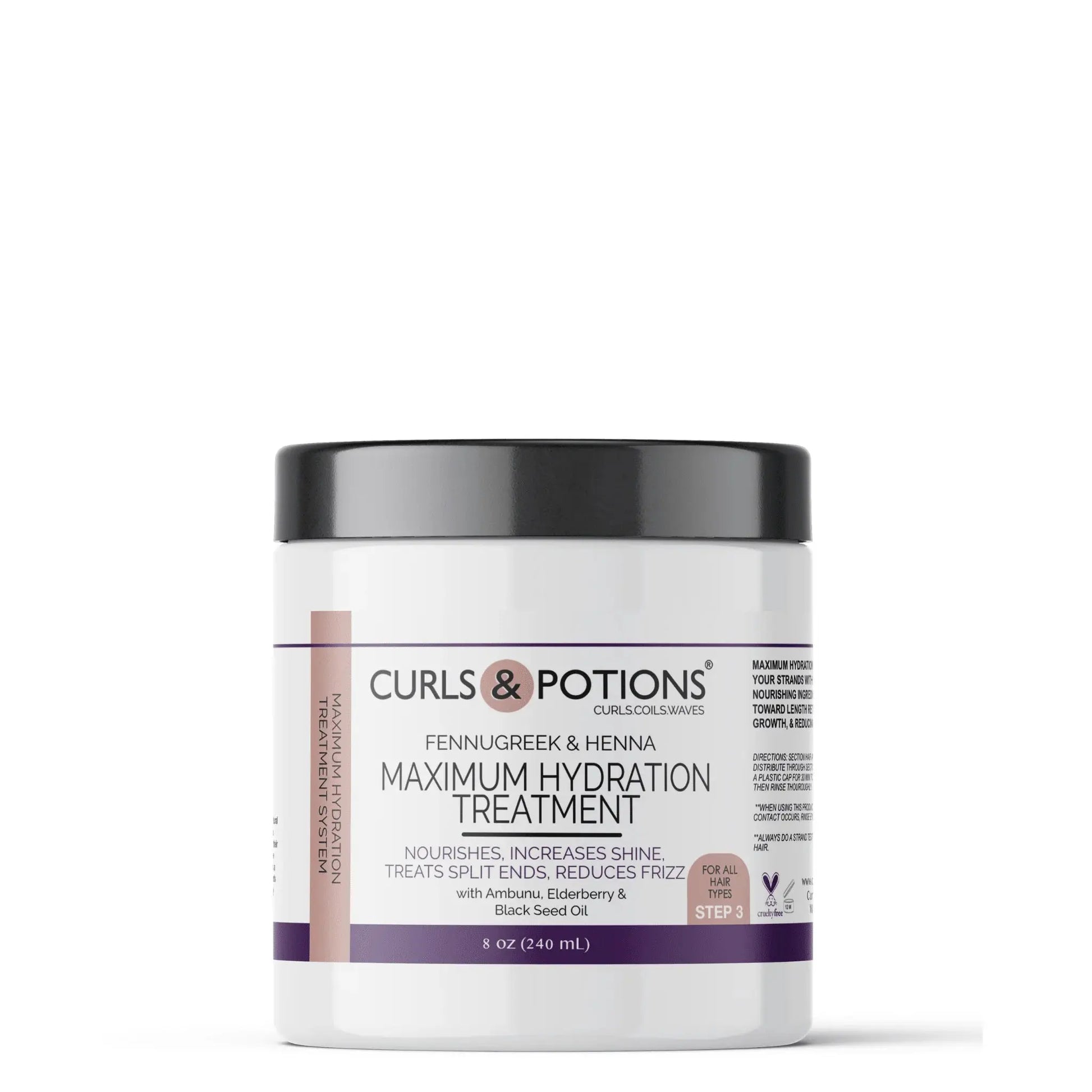 Curls & Potions Maximum hydration treatment  Step 3 8 oz - Hair 1