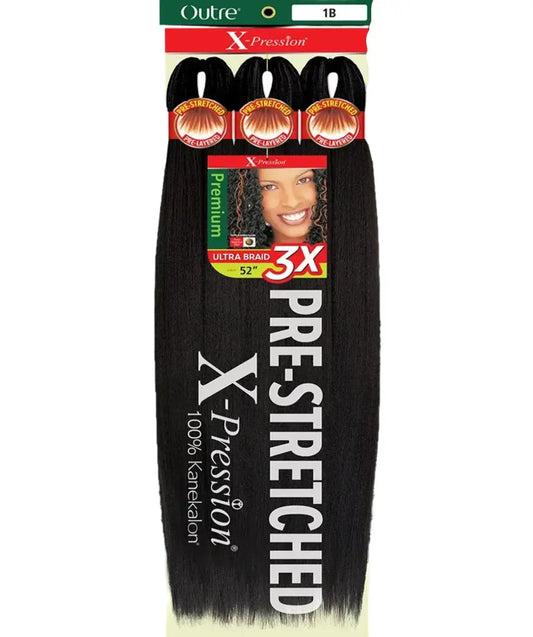 X-Pression: 3X Ultra Pre-Stretched Braid 52" Hair 1