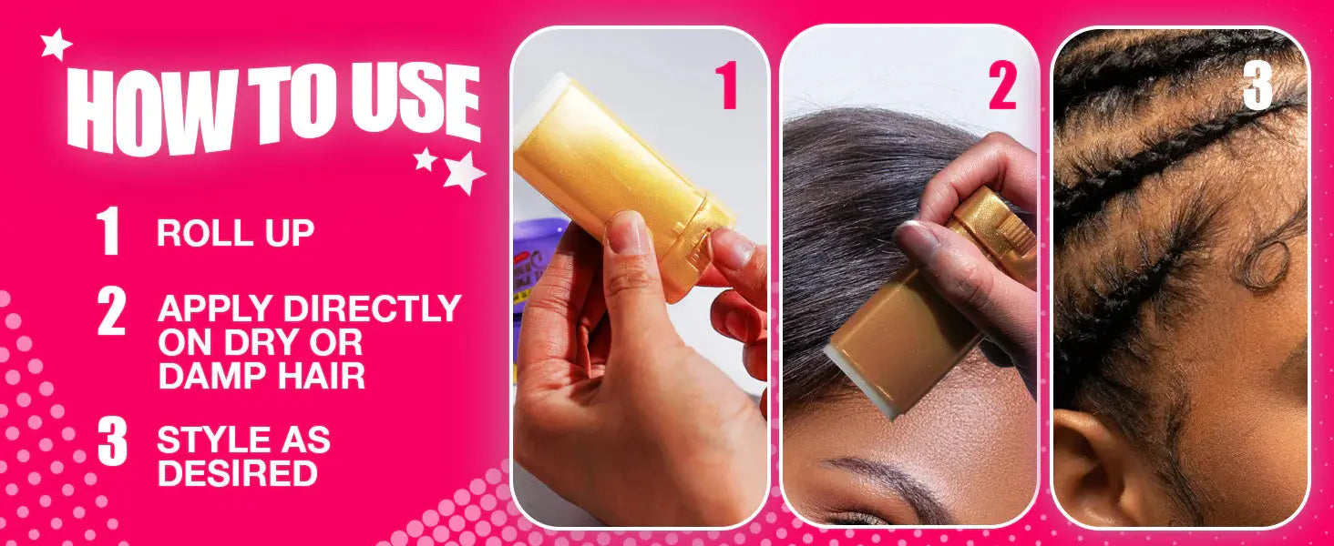 Ebin New York 24 Hour Edge tamer extreme firm hold hair sleek, Wax Stick - Coconut 15ml Hair 1