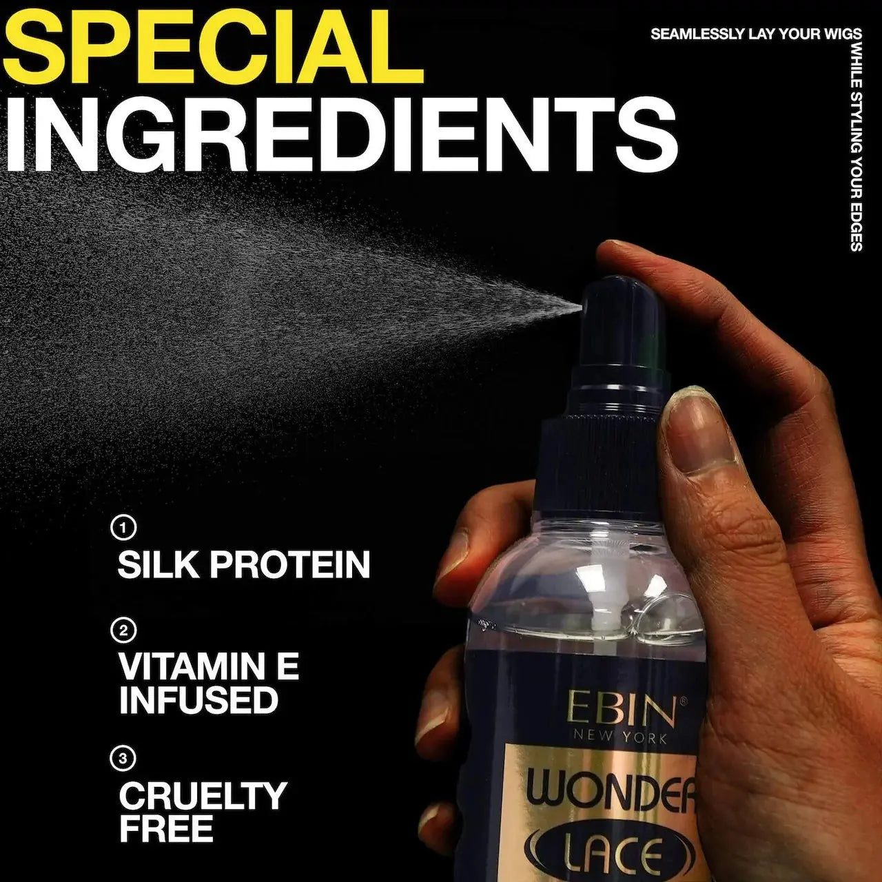 Ebin New York Wonder Lace Bond Lace Melt Spray Hair 1