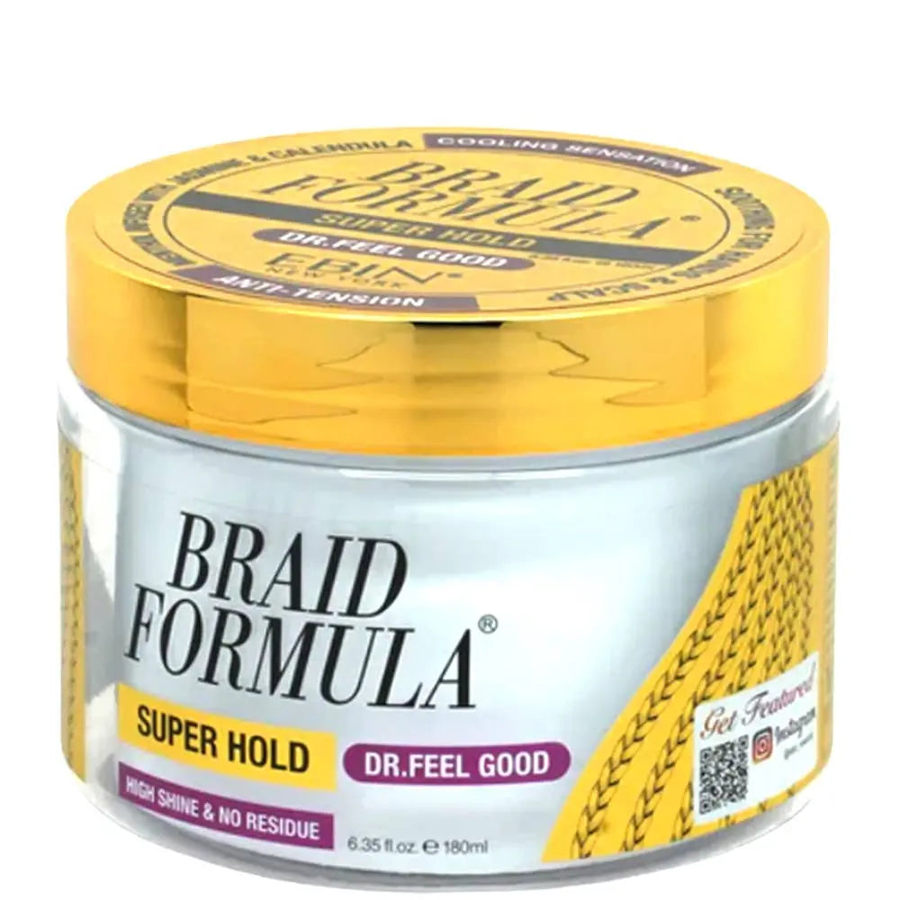 EBIN BRAID FORMULA DR FEEL GOOD SUPER HOLD 180ML, BFDF 180 JOIA ACCESSORIES